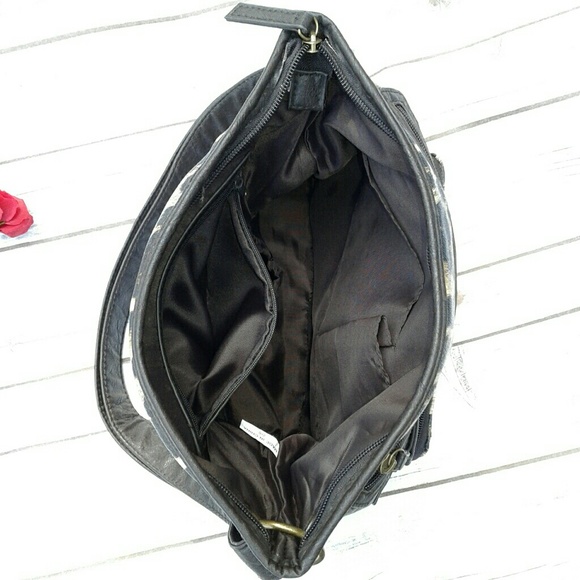 Bueno leather  shoulder bag animal leopard print - Picture 7 of 8